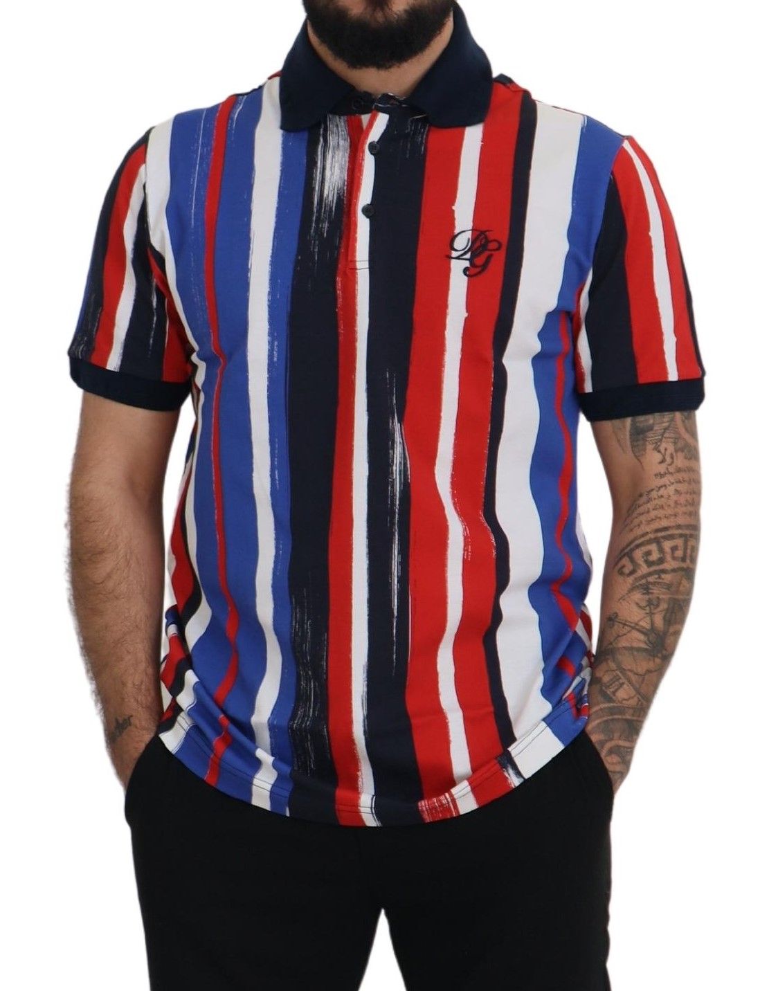 Camiseta polo de algodón multicolor de Dolce & Gabbana