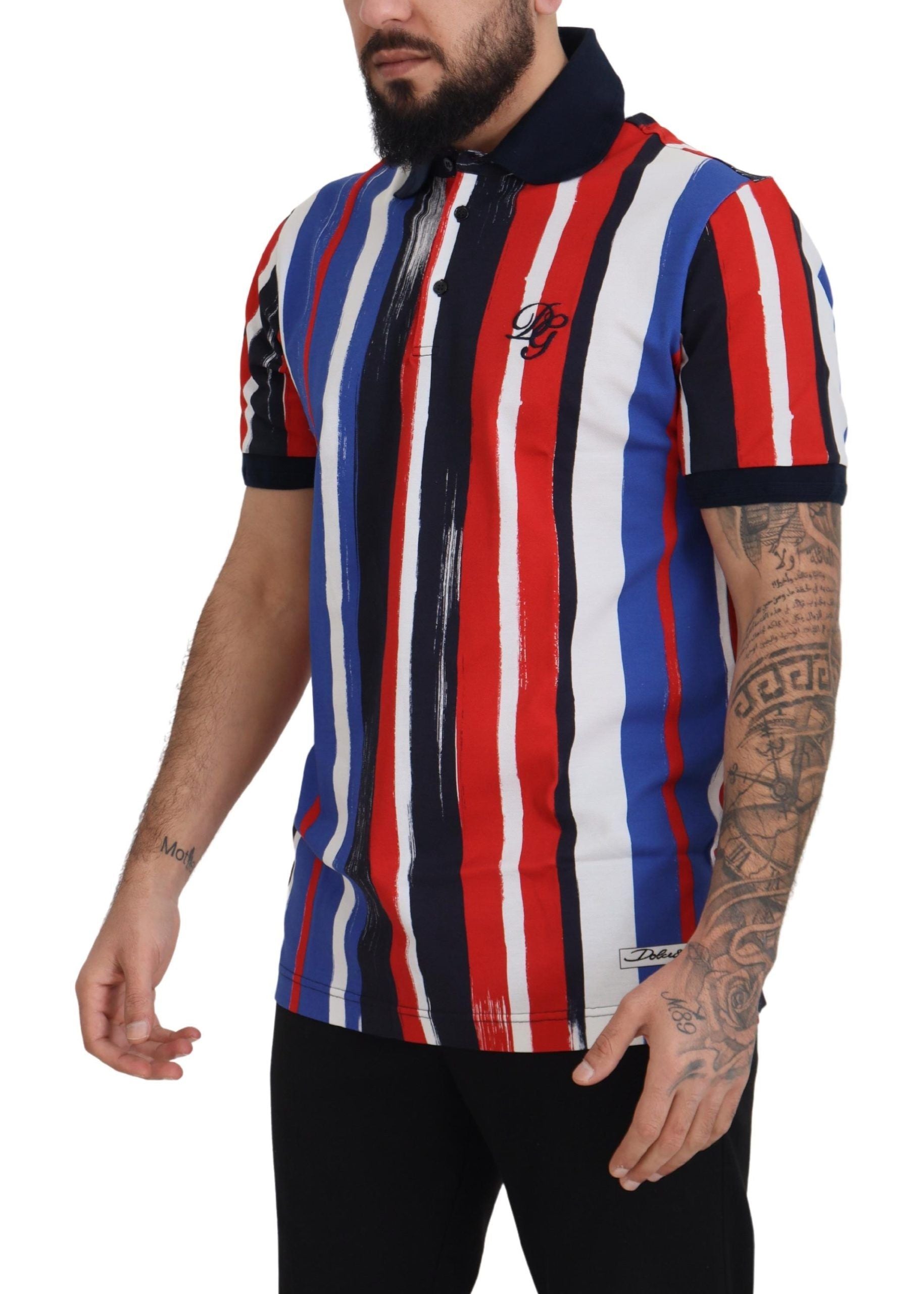 Camiseta polo de algodón multicolor de Dolce & Gabbana