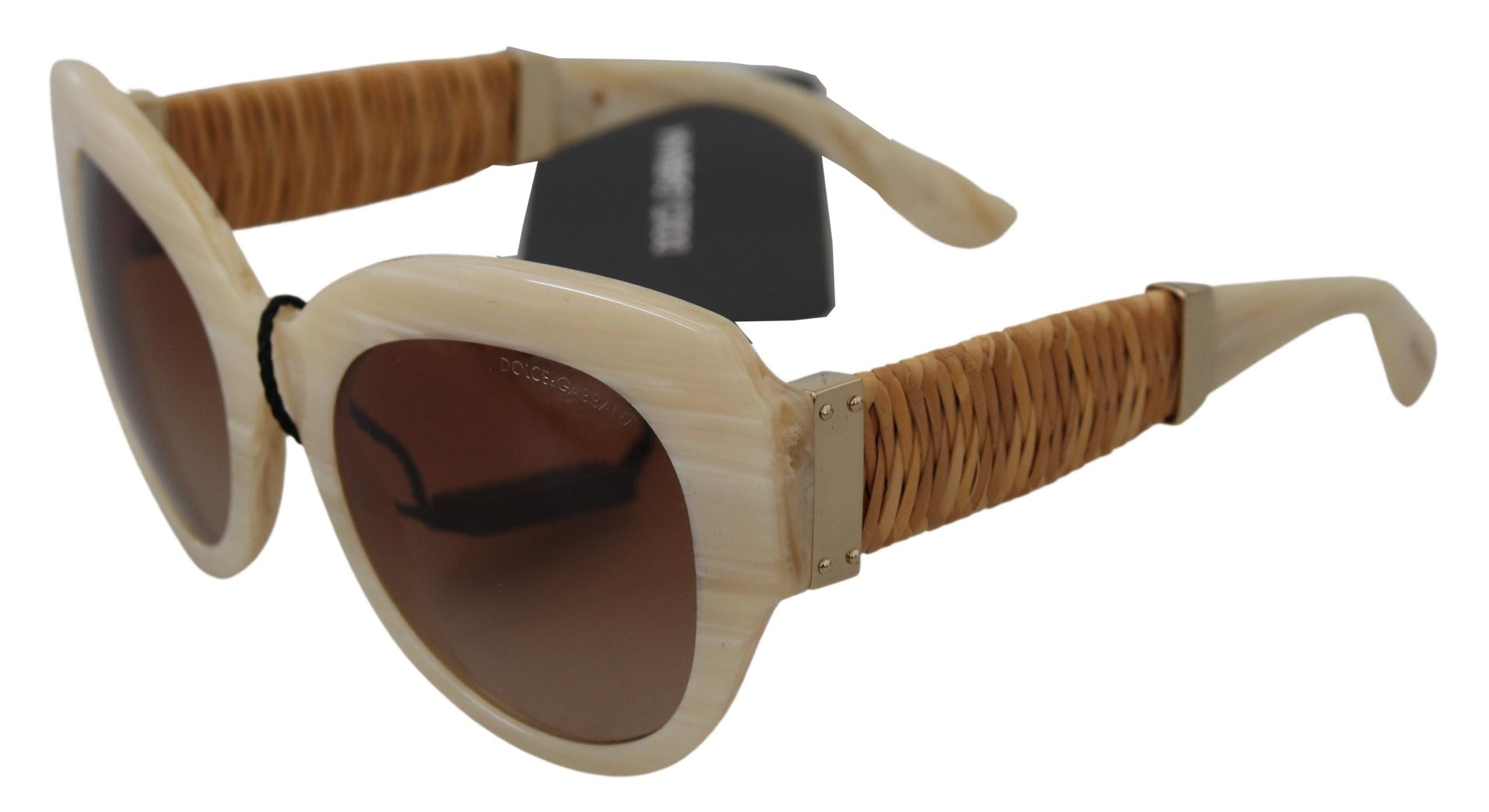 Gafas de sol Dolce & Gabbana DG4294 de acetato beige con montura completa y lentes marrones