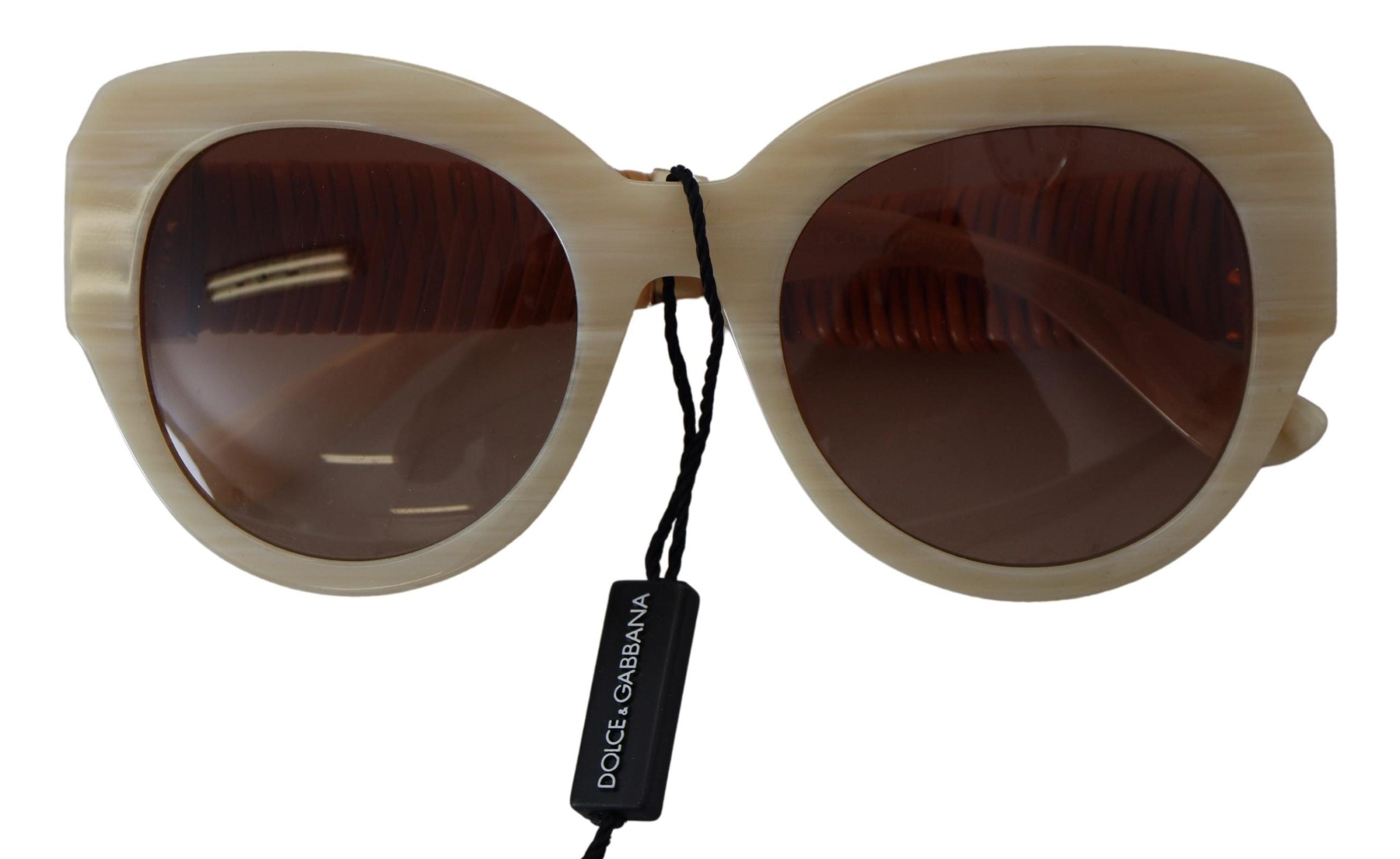 Gafas de sol Dolce & Gabbana DG4294 de acetato beige con montura completa y lentes marrones