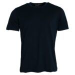 Camiseta de algodón azul oscuro de Dolce & Gabbana con cuello redondo y manga corta