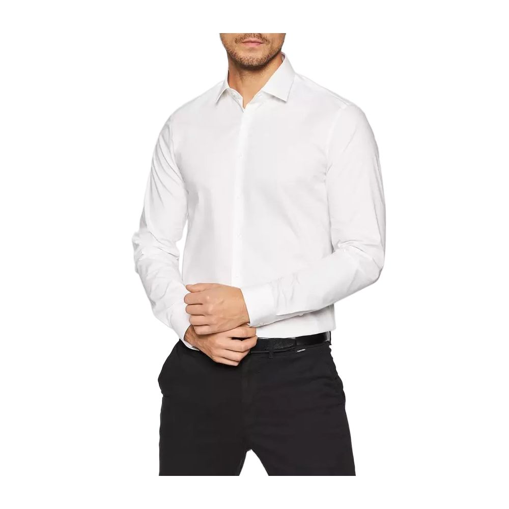 Camisa de algodón blanca de Calvin Klein