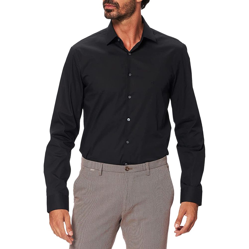 Camisa de algodón negra de Calvin Klein