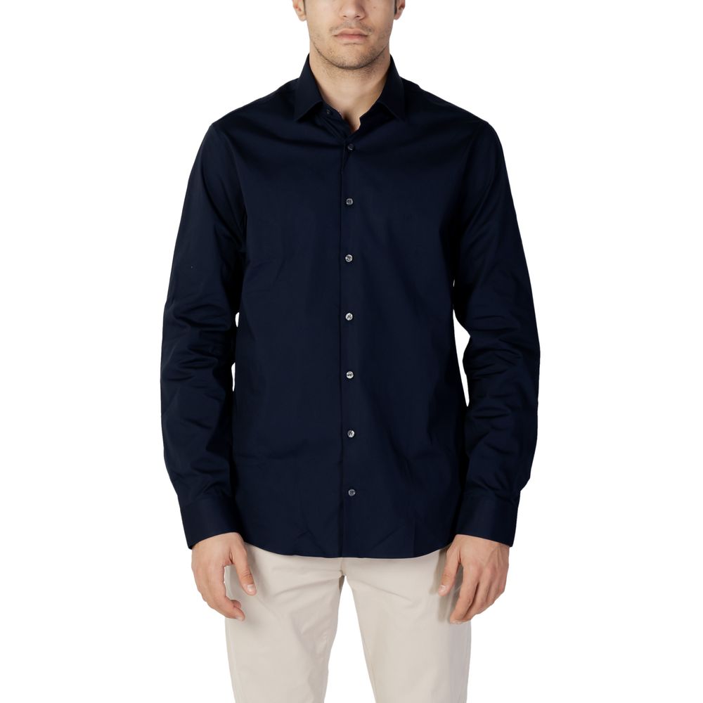 Camisa de algodón azul de Calvin Klein