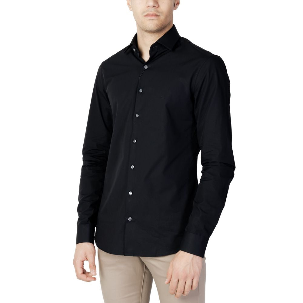 Camisa de algodón negra de Calvin Klein