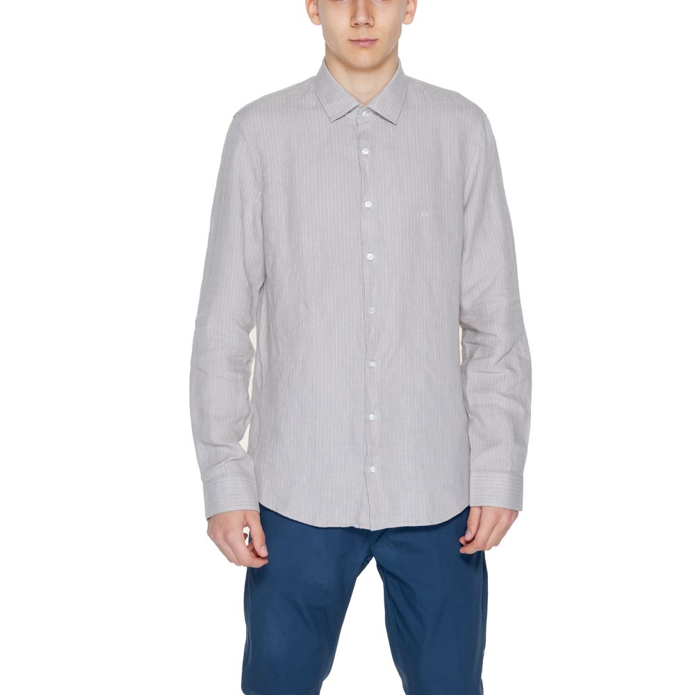 Camisa de lino beige de Calvin Klein