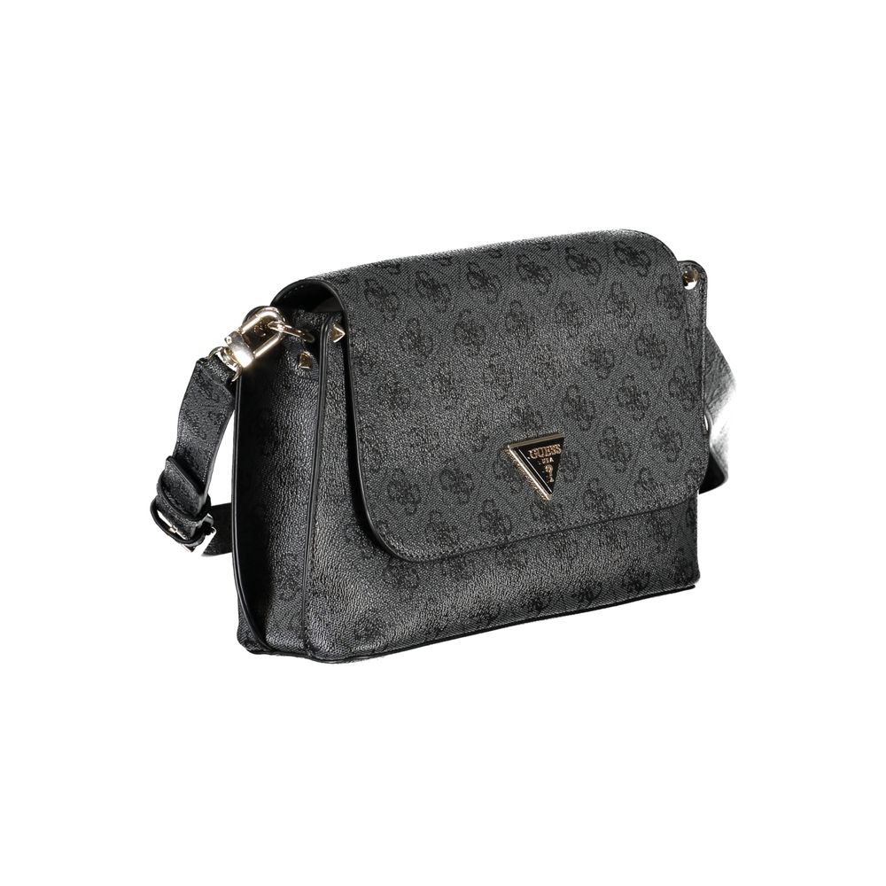 Bolso de mano negro de polietileno Guess Jeans