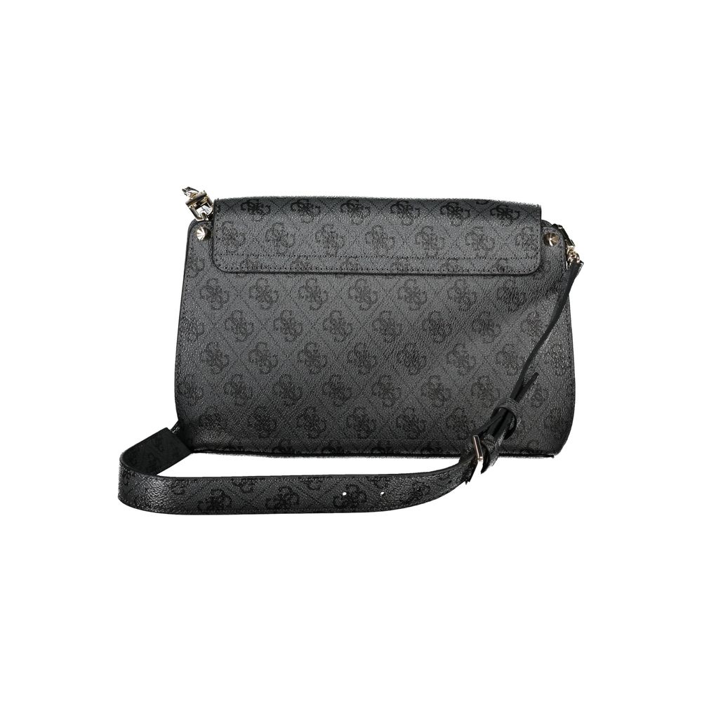 Bolso de mano negro de polietileno Guess Jeans