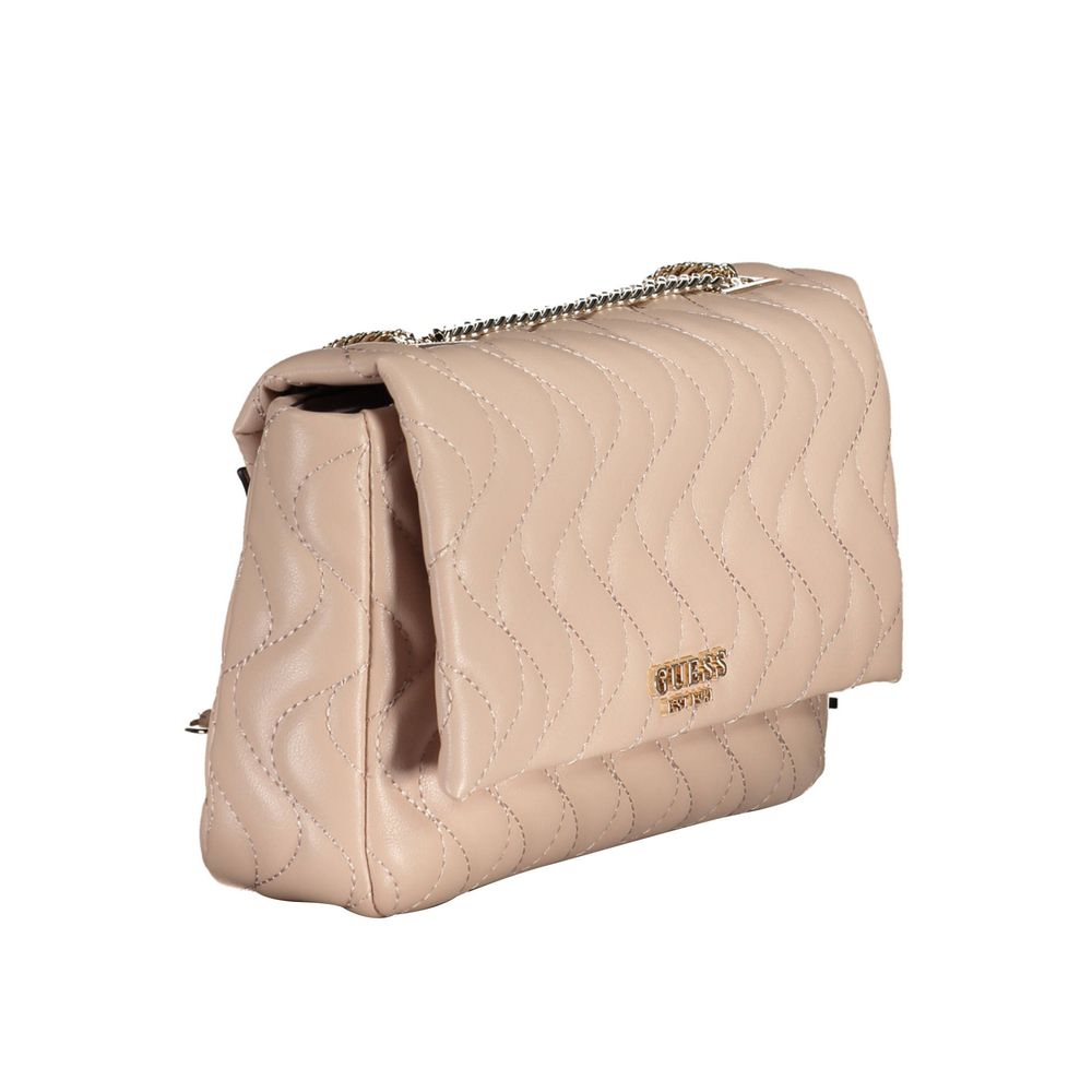 Bolso de mano rosa de polietileno Guess Jeans