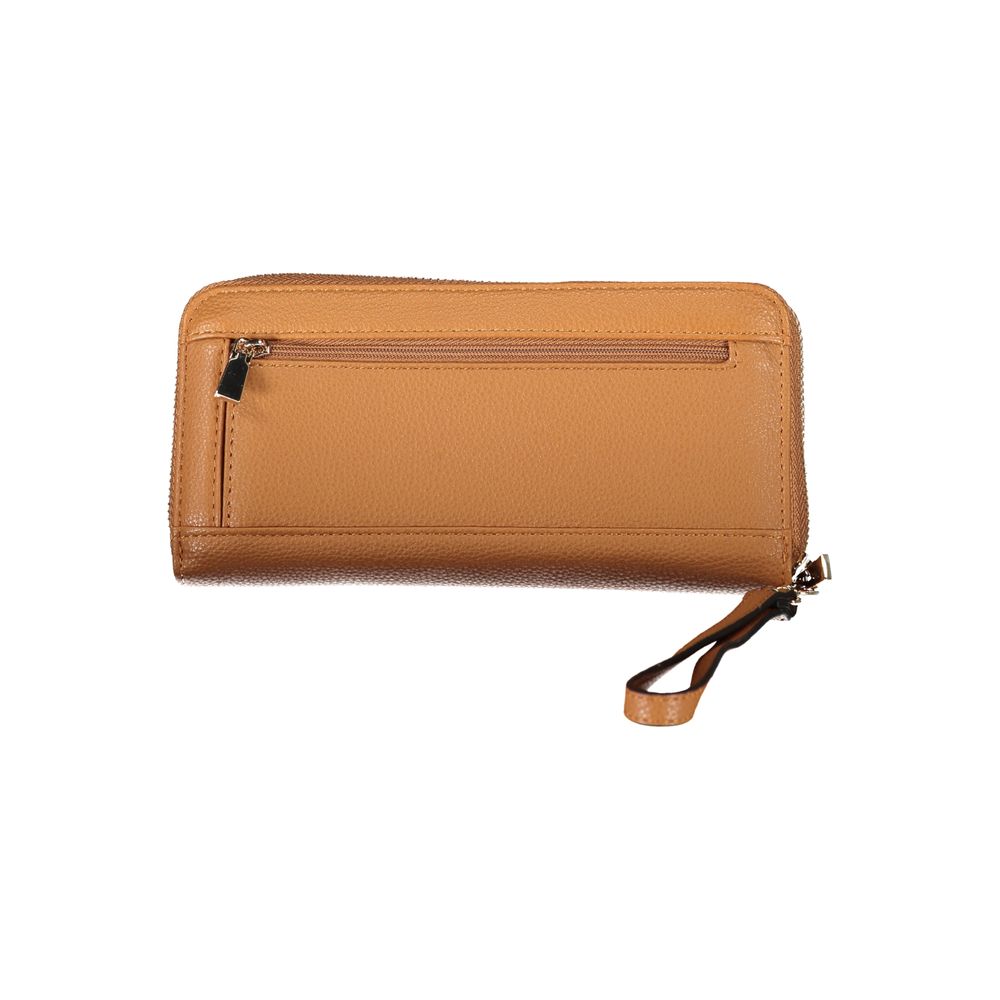 Cartera de polietileno marrón chic con monedero Guess Jeans