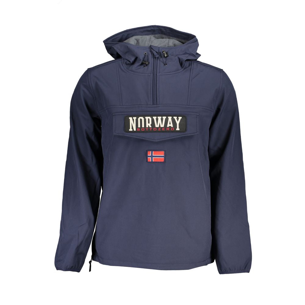 Chaqueta de poliéster azul para hombre de Noruega 1963