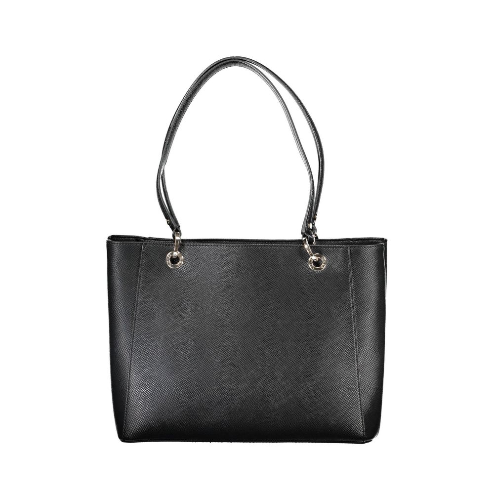Bolso de mano negro de polietileno Guess Jeans
