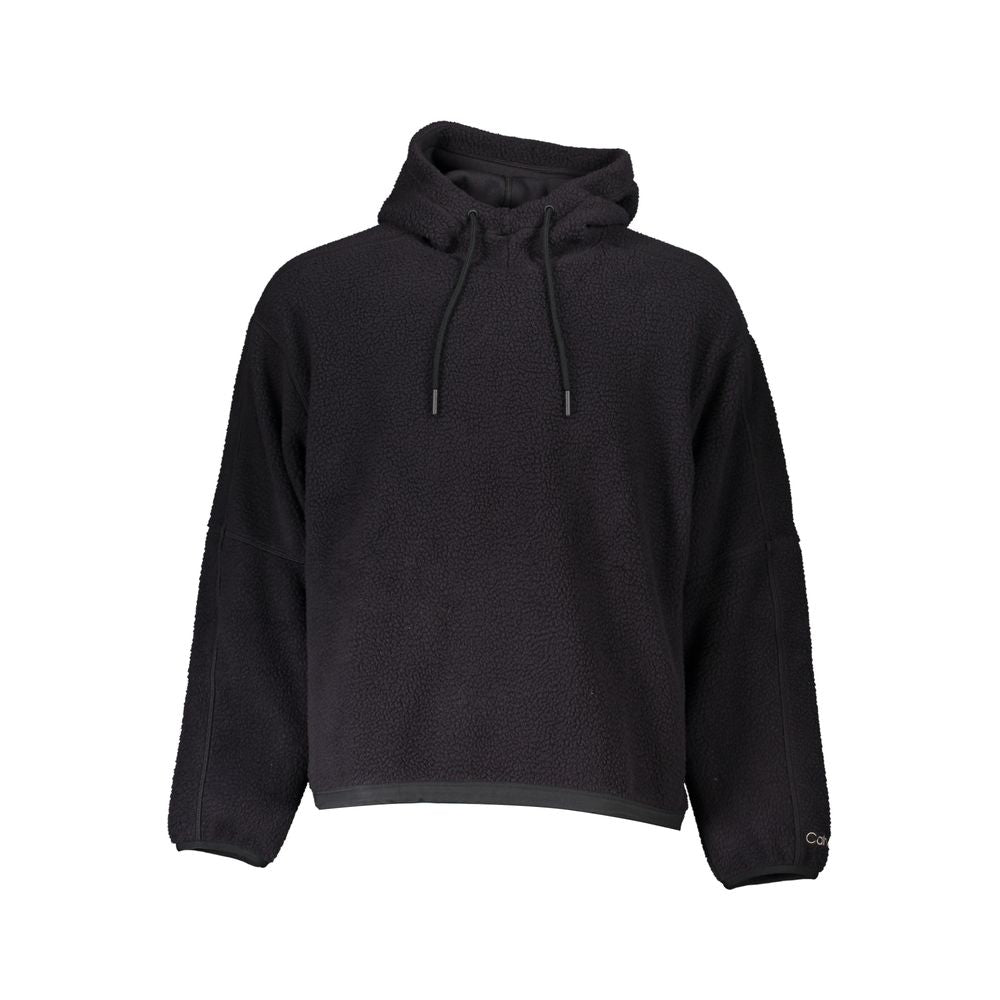 Suéter de poliéster negro con capucha para hombre de Calvin Klein