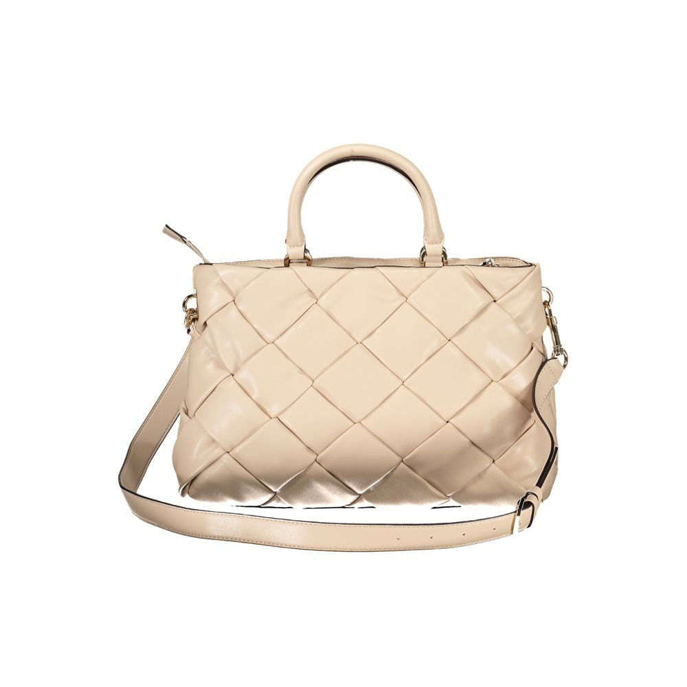 Bolso de mano rosa de polietileno Guess Jeans