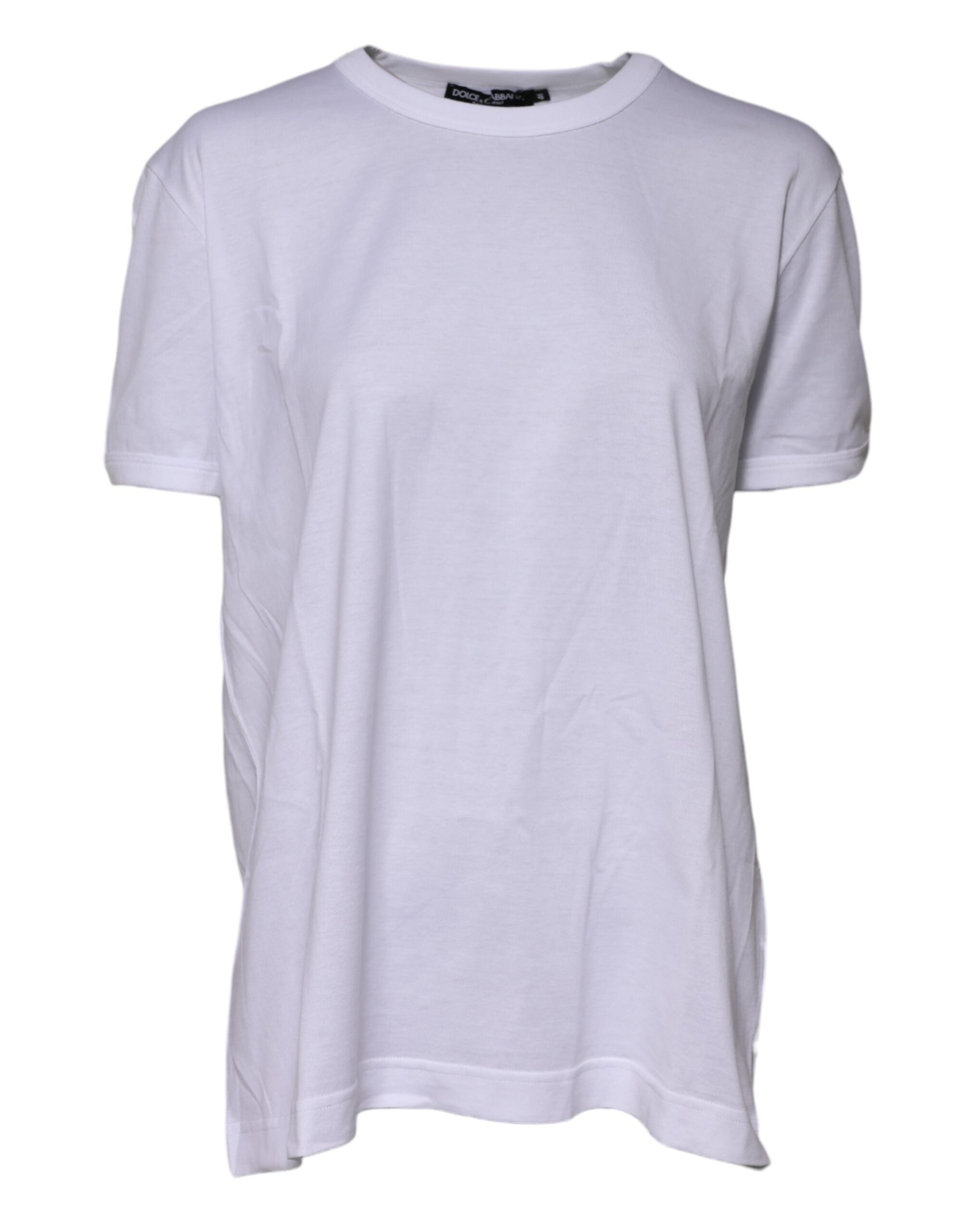 Camiseta de cuello redondo Goodluck 2022 de algodón blanco de Dolce & Gabbana