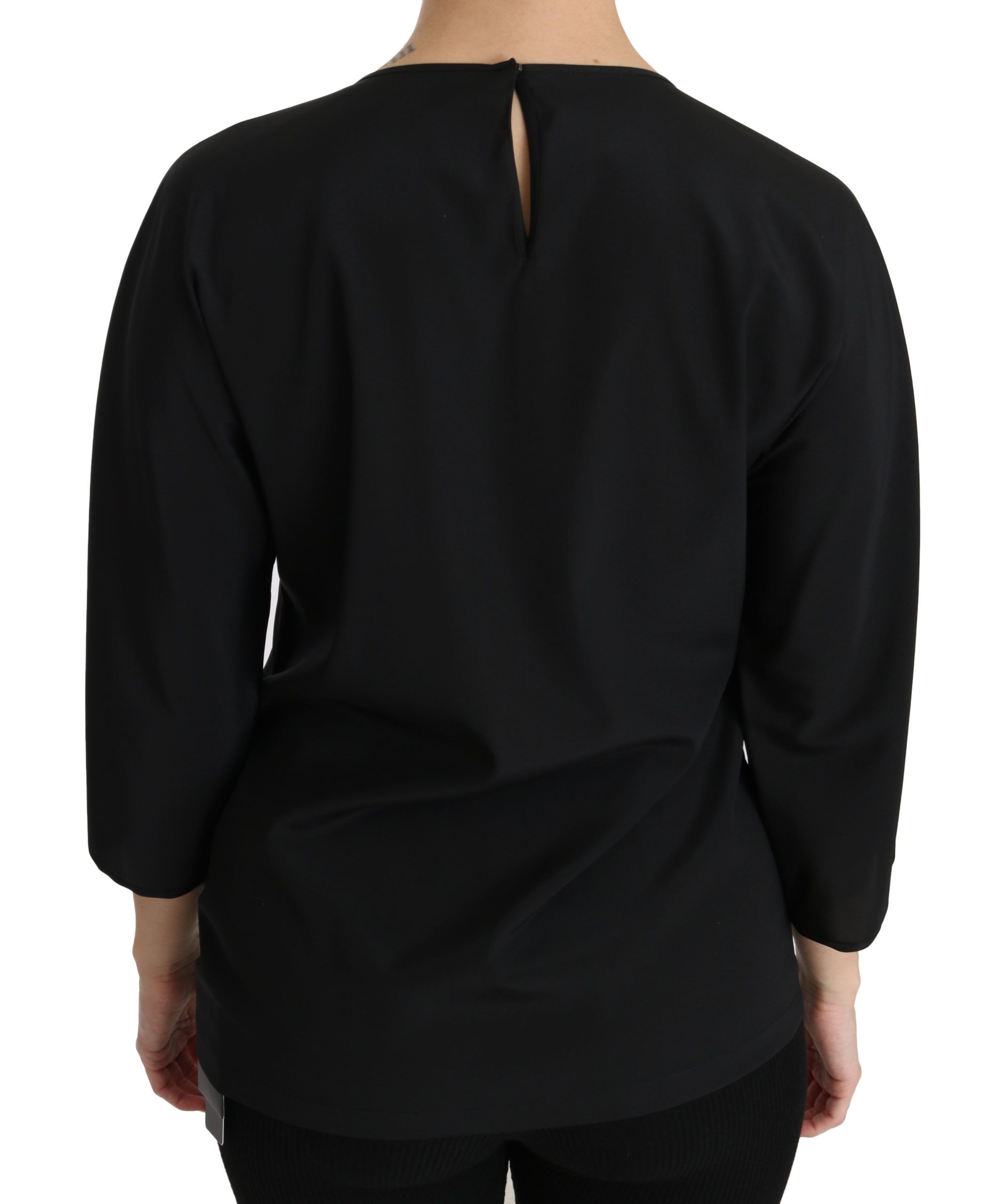 Blusa de seda negra Dolce &amp; Gabbana #dgfamily