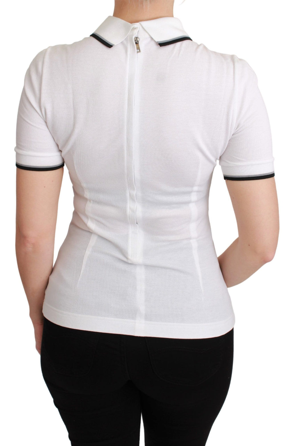 Polo de algodón blanco Dolce &amp; Gabbana #dgfamily