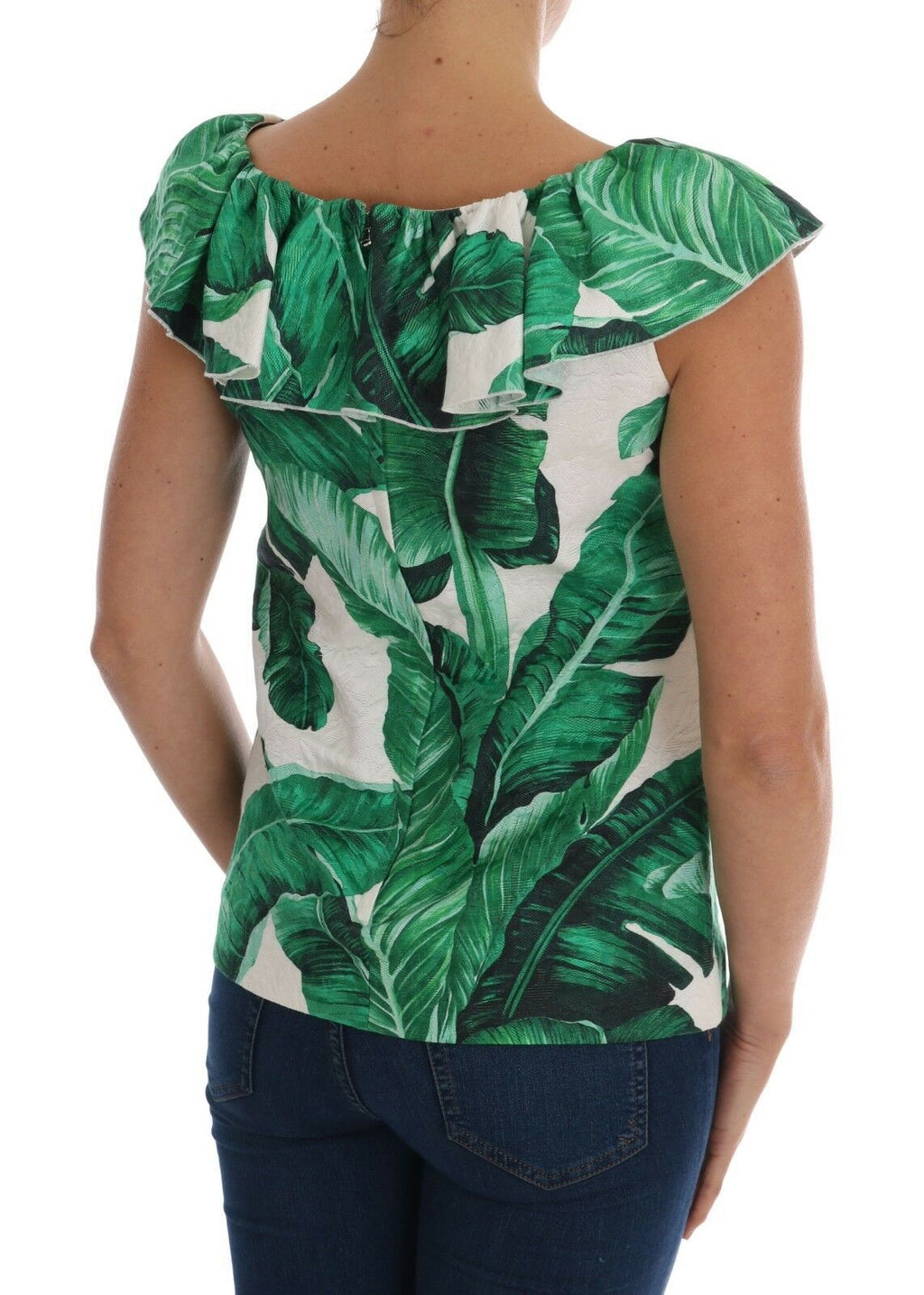 Blusa con lentejuelas y piña de Dolce &amp; Gabbana