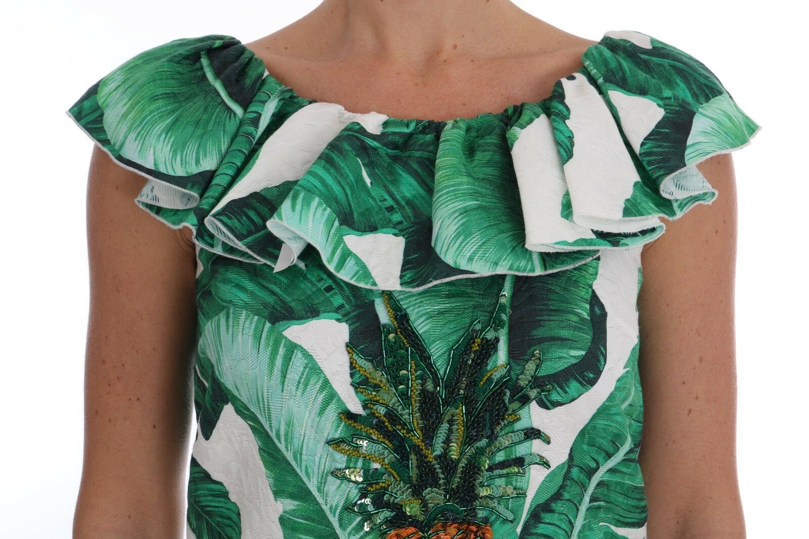Blusa con lentejuelas y piña de Dolce &amp; Gabbana