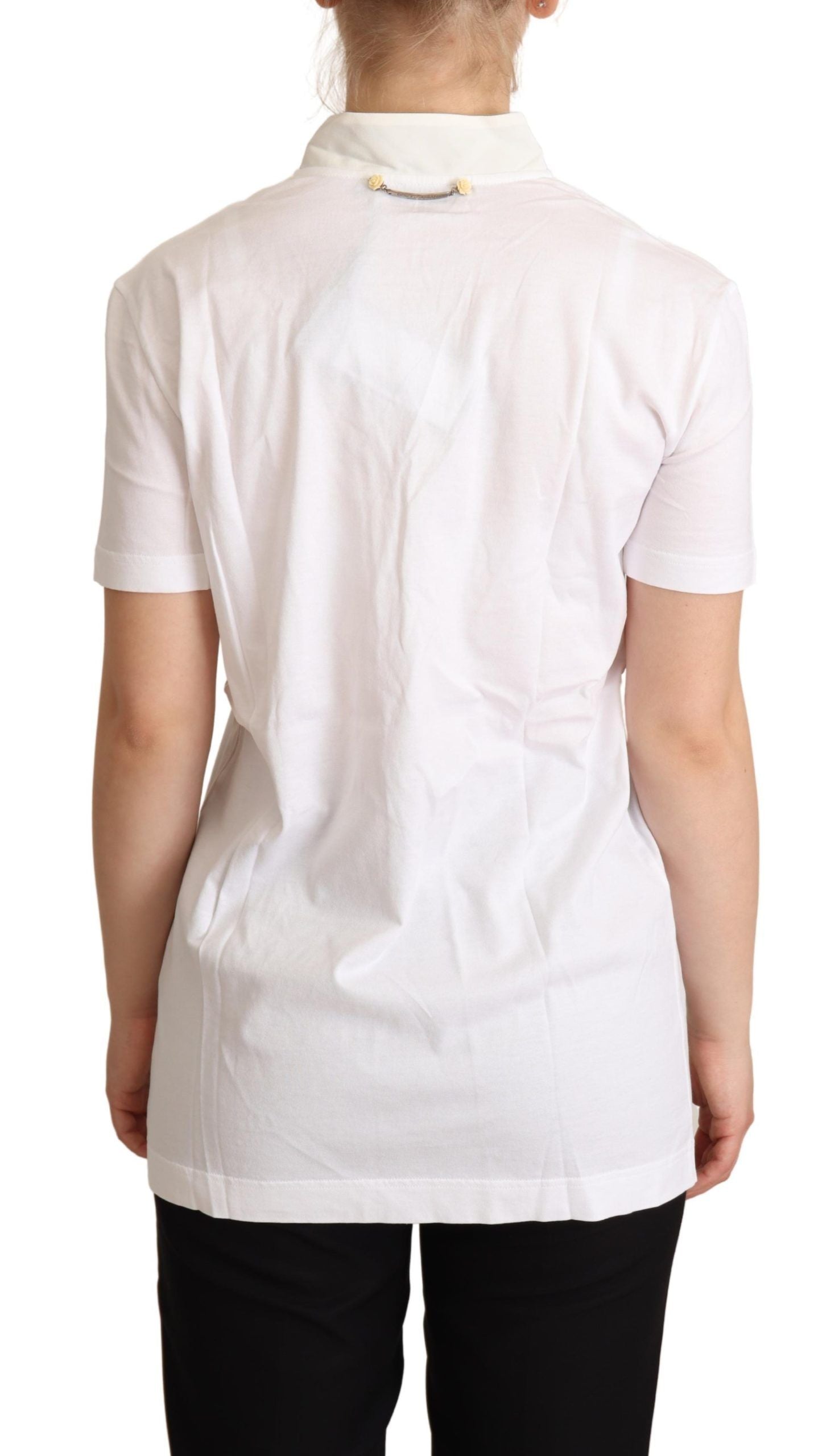Camiseta Dolce &amp; Gabbana de algodón y seda blanca "I'm In Love"