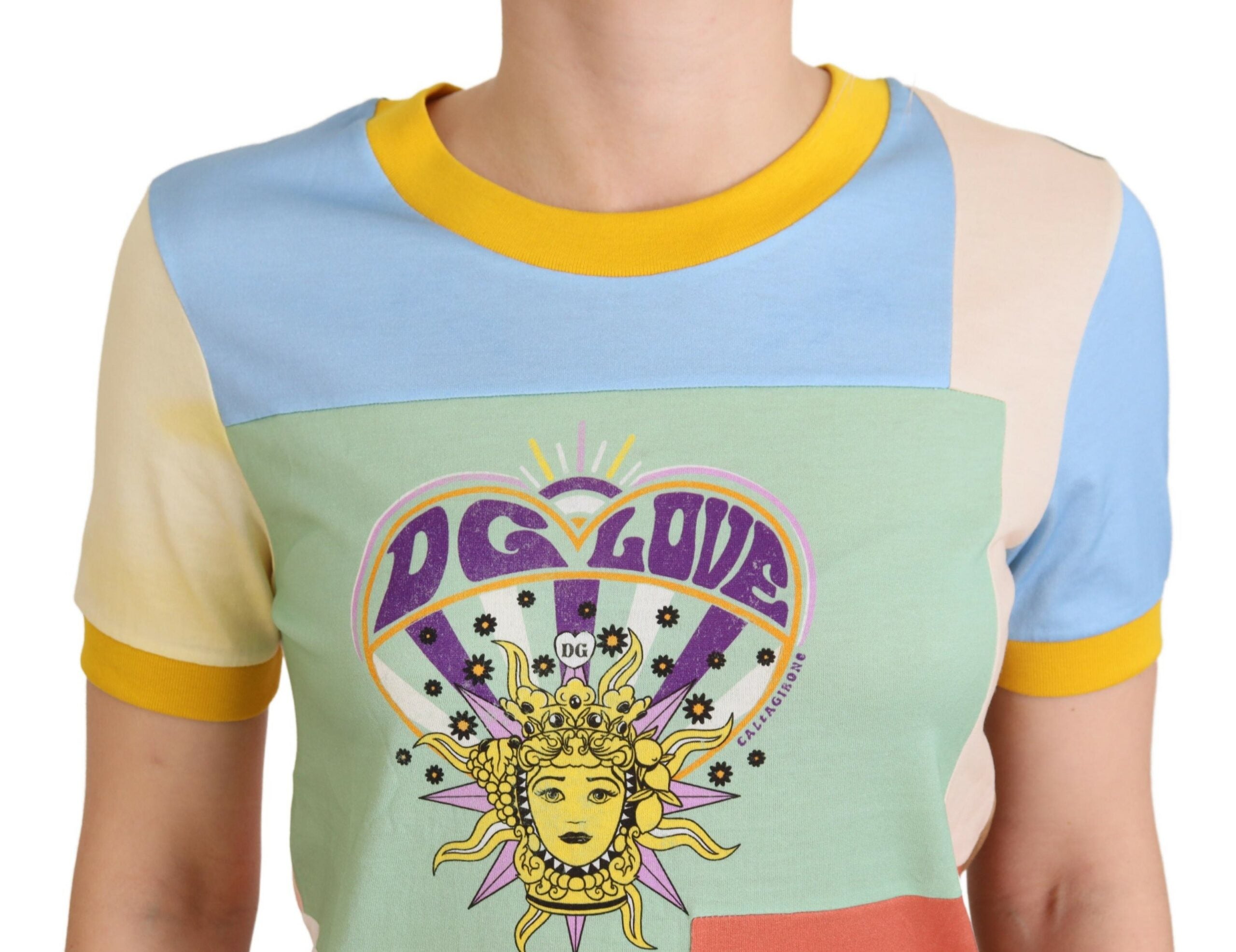 Dolce &amp; Gabbana Algodón Multicolor DG Love Patchwork