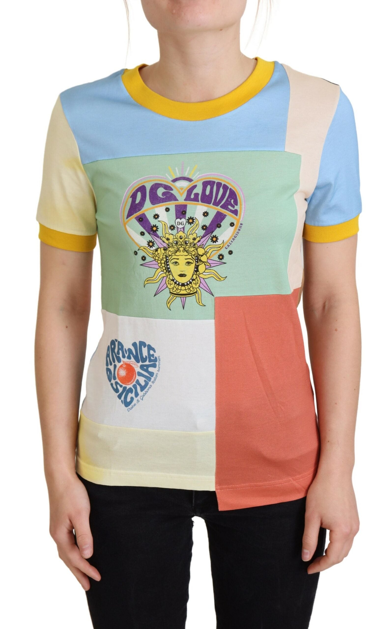 Dolce &amp; Gabbana Algodón Multicolor DG Love Patchwork