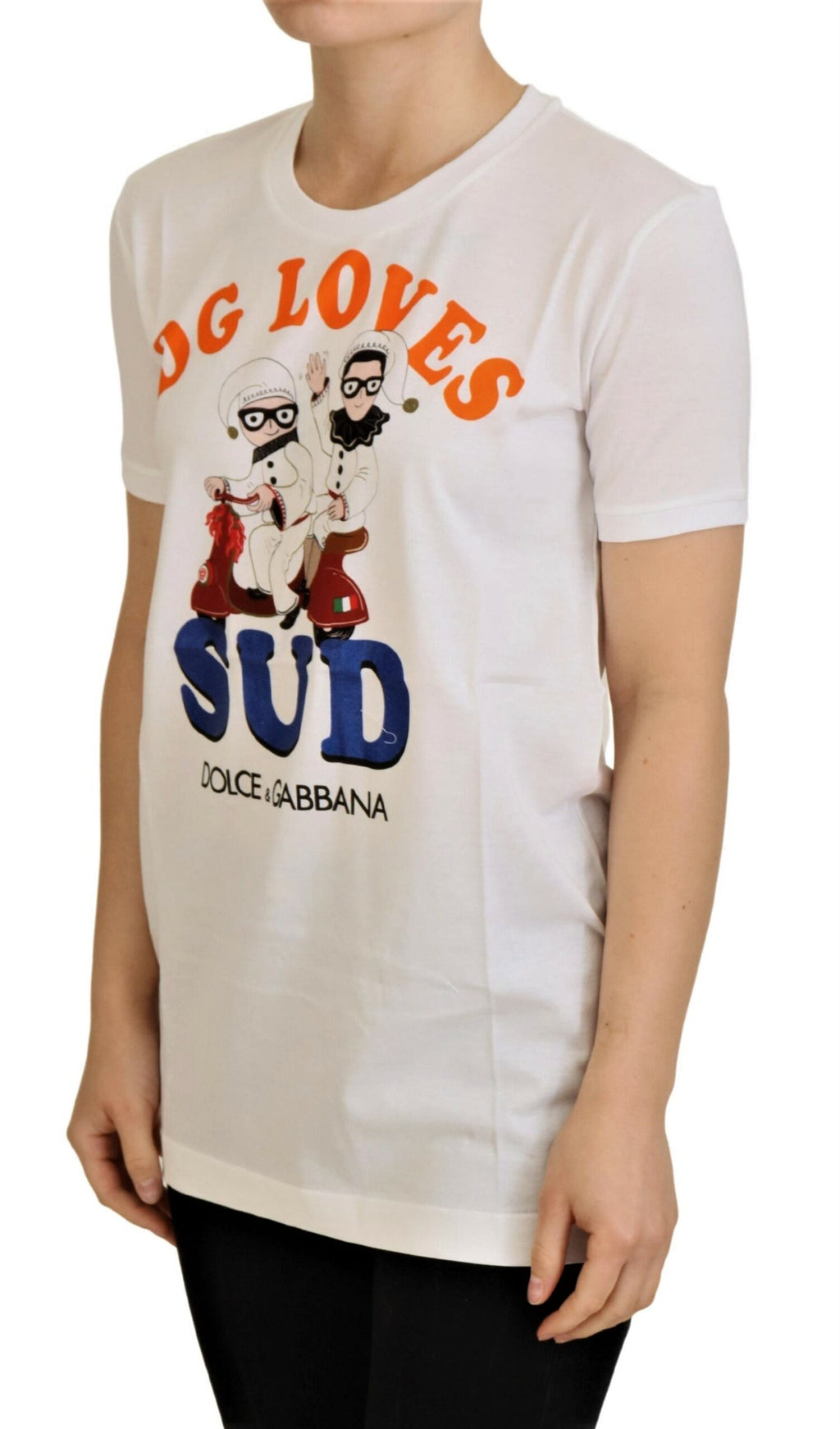 Camiseta blanca de algodón DG Loves SUD de Dolce &amp; Gabbana