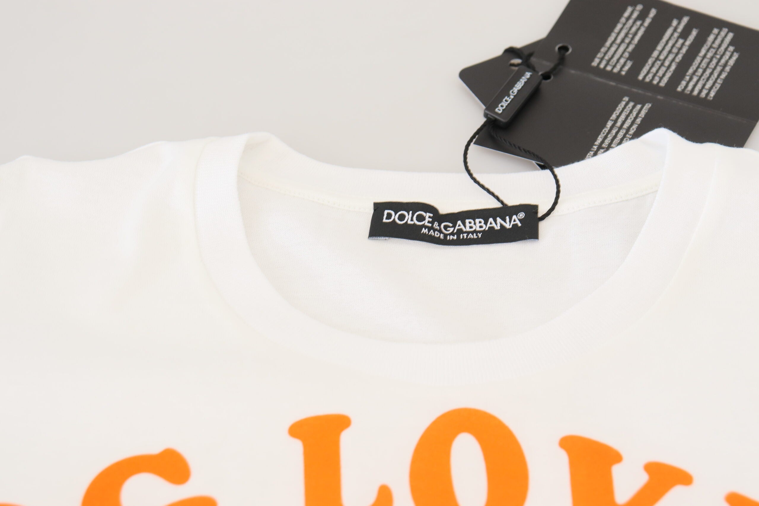 Camiseta blanca de algodón DG Loves SUD de Dolce &amp; Gabbana
