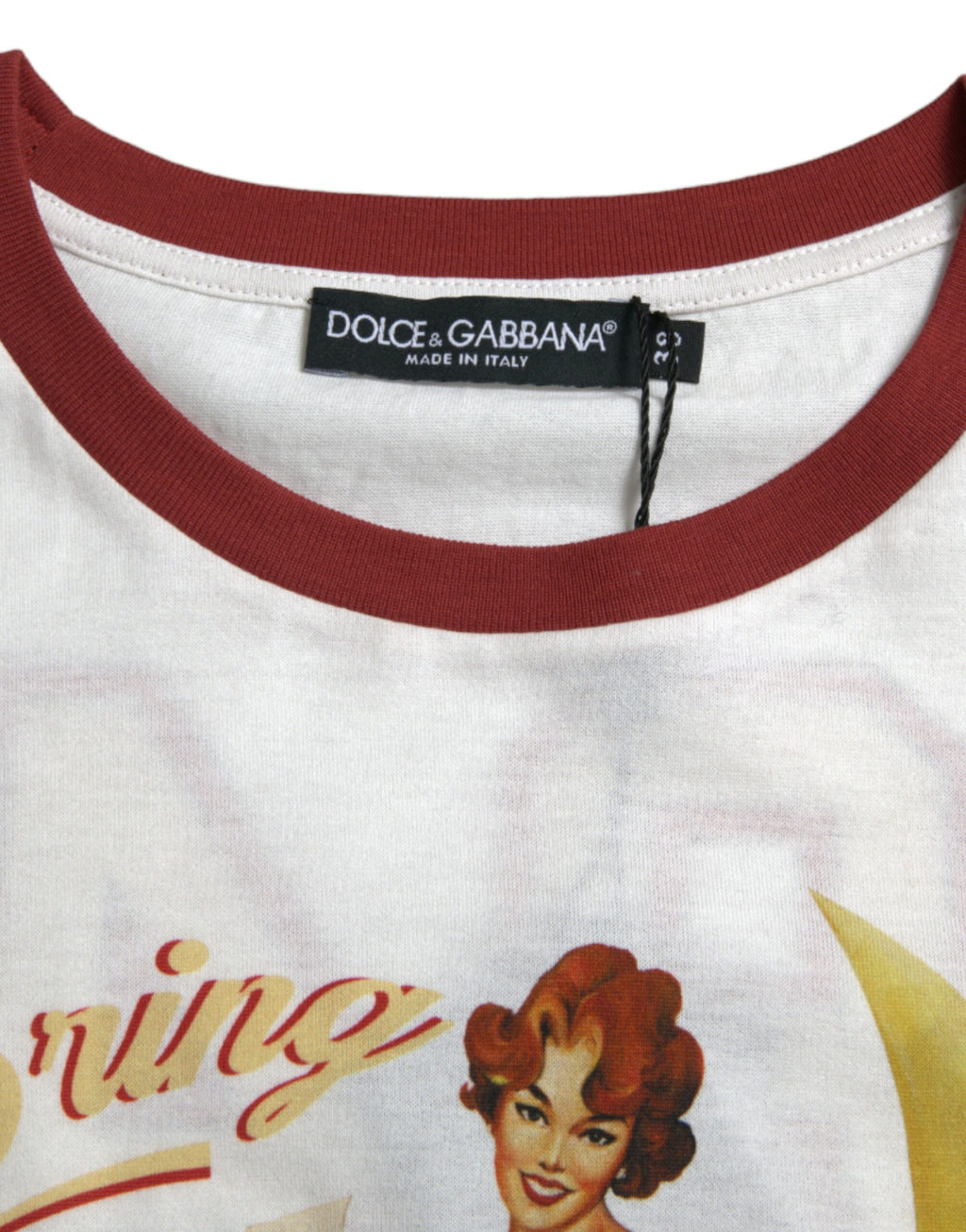 Camiseta blanca Bring Me To The Moon de Dolce &amp; Gabbana
