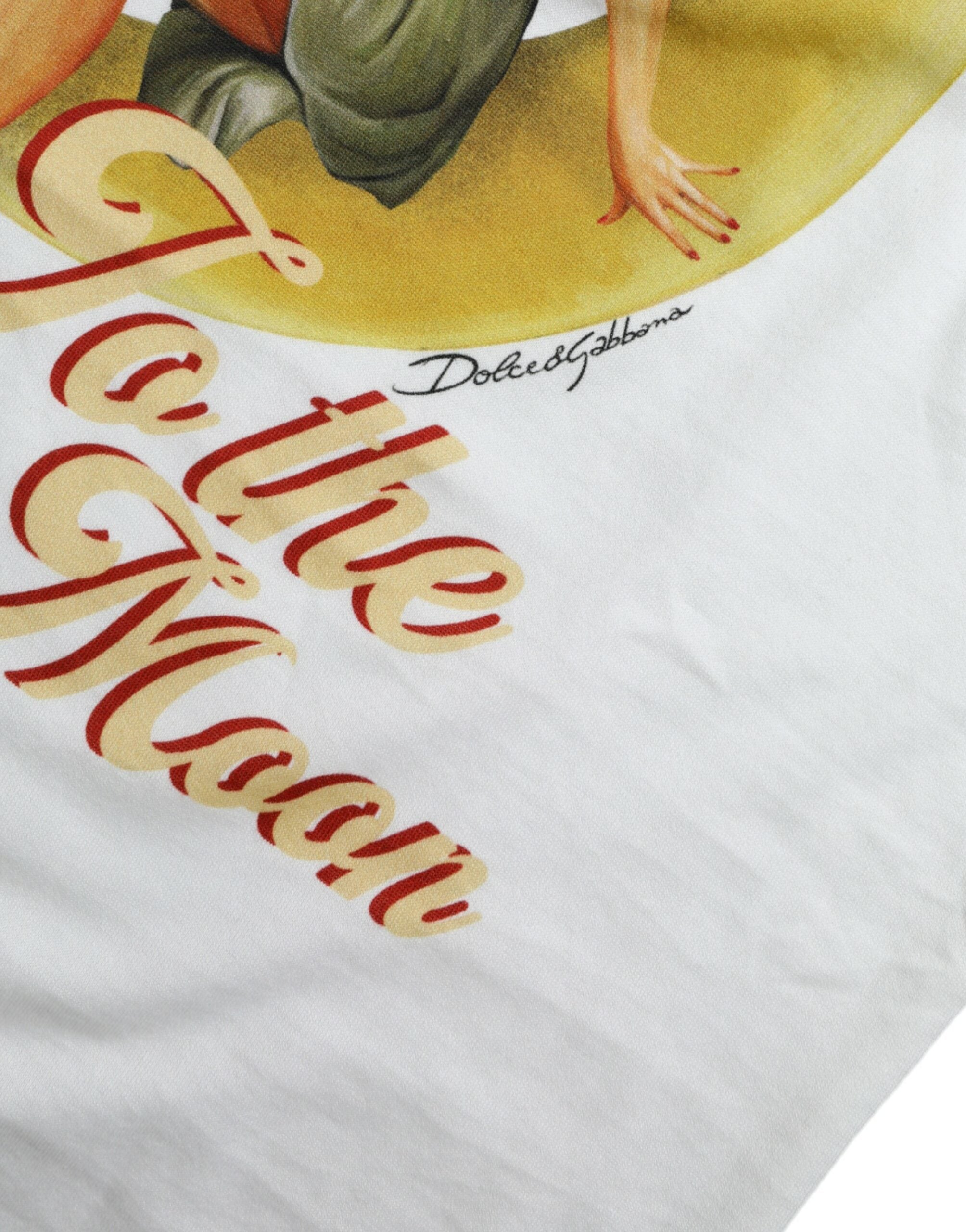 Camiseta blanca Bring Me To The Moon de Dolce &amp; Gabbana