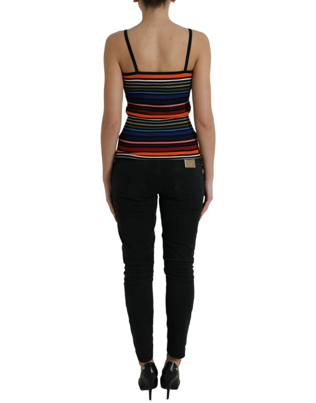 Top de tirantes finos con rayas multicolor de Dolce &amp; Gabbana
