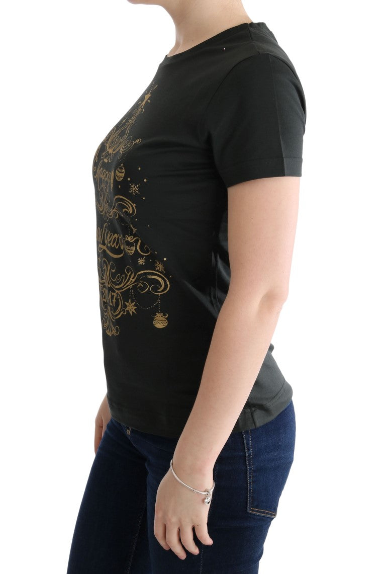 Camiseta Dolce &amp; Gabbana de algodón verde 2017 con motivo