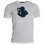 Camiseta blanca de manga corta y cuello redondo King Of Love de Dolce &amp; Gabbana