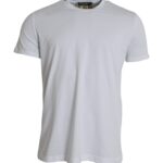 Camiseta blanca de algodón con cuello redondo y manga corta de Dolce &amp; Gabbana