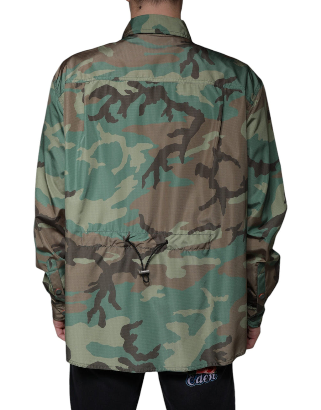 Camisa de botones con estampado de camuflaje multicolor de Dolce &amp; Gabbana