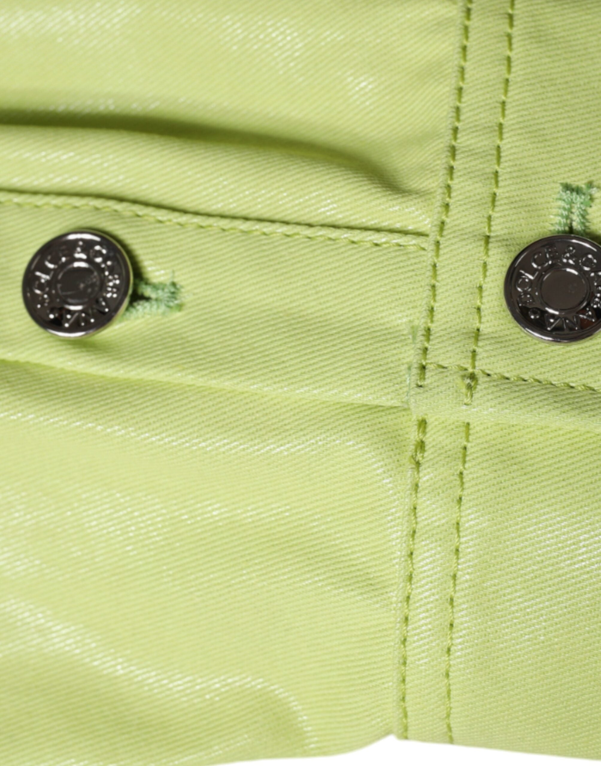 Camisa de algodón verde con cuello y botones para hombre de Dolce &amp; Gabbana