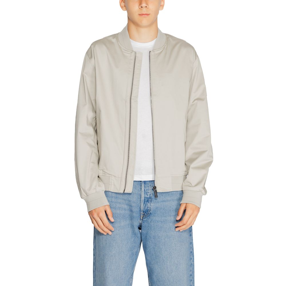 Chaquetas y abrigos de algodón orgánico gris de Calvin Klein