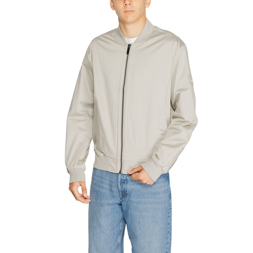 Chaquetas y abrigos de algodón orgánico gris de Calvin Klein