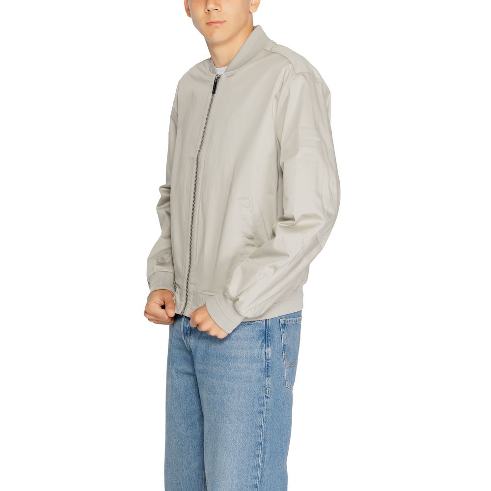 Chaquetas y abrigos de algodón orgánico gris de Calvin Klein