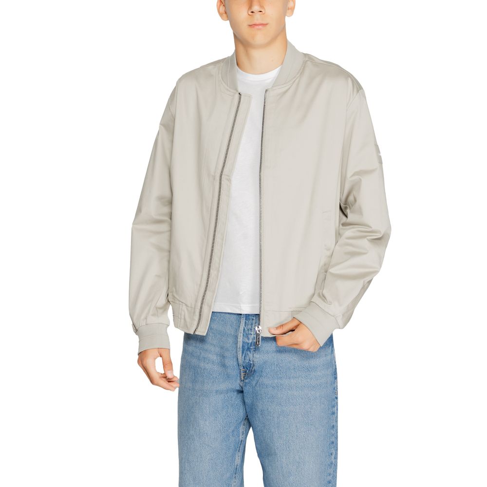 Chaquetas y abrigos de algodón orgánico gris de Calvin Klein