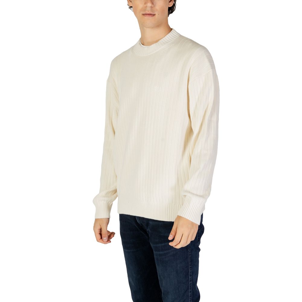 Calvin Klein Jeans Cream Cotton Sweatshirt