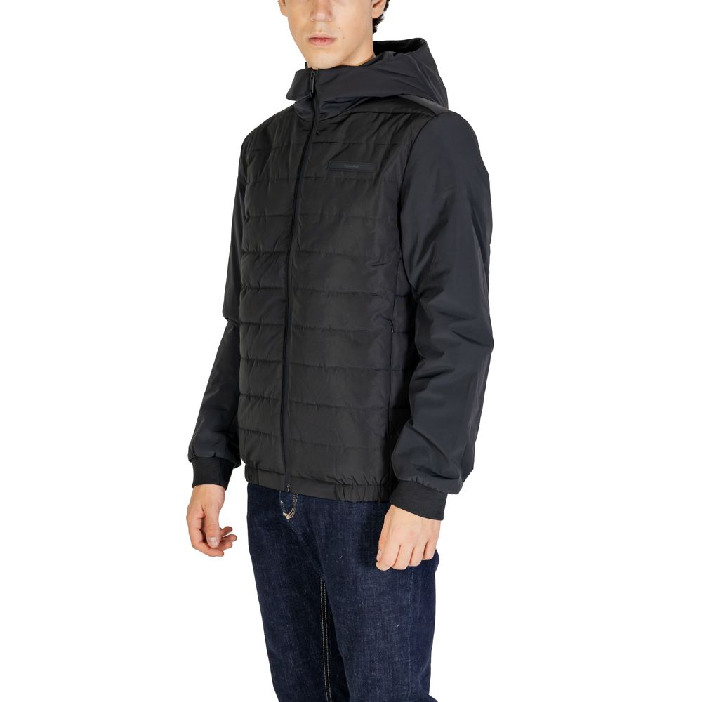 Chaquetas y abrigos de poliéster reciclado negro de Calvin Klein