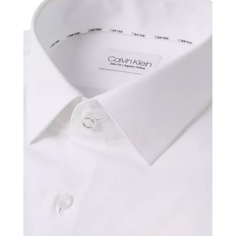 Camisa de algodón blanca de Calvin Klein