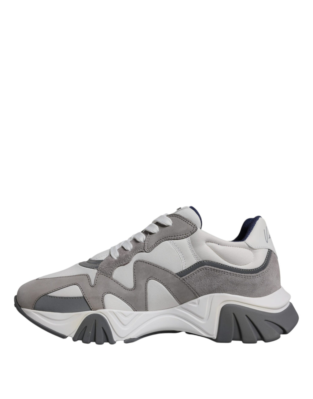 Zapatillas Versace Squalo de caña baja y gruesa de neopreno y cuero gris