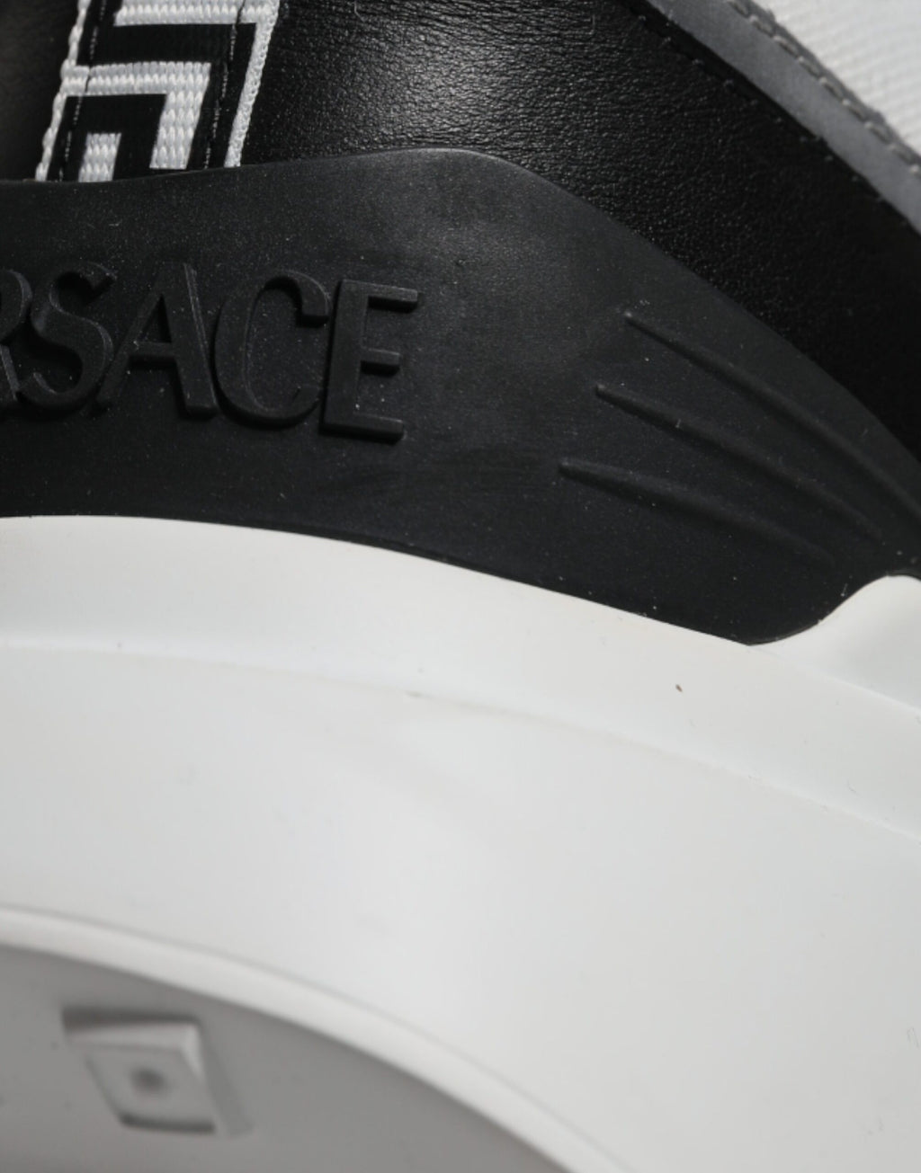Zapatillas deportivas bajas Versace de lona multicolor con tejido cuádruple Medusa