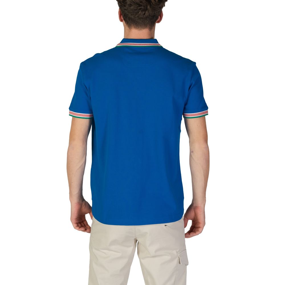 Polo de algodón azul Hugo Boss