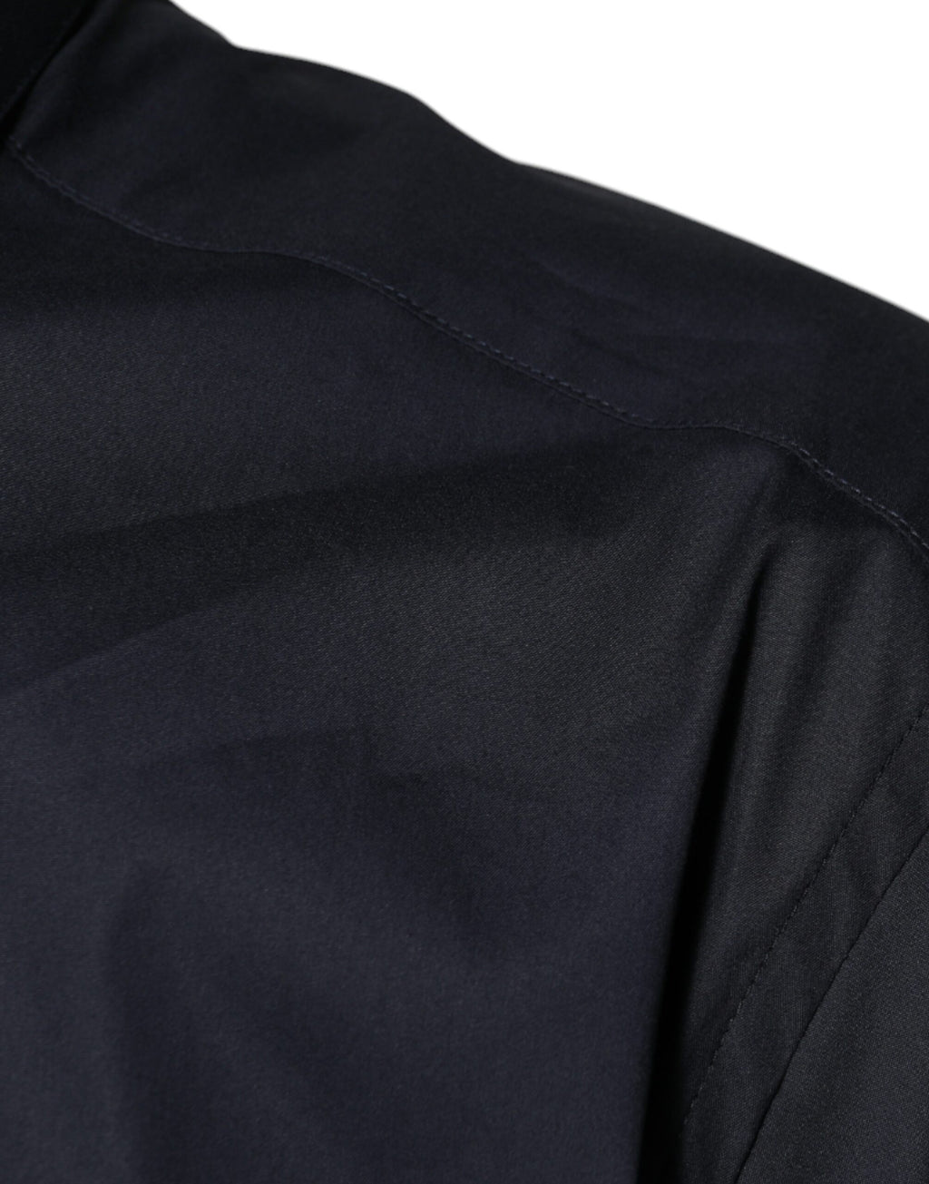 Camisa de vestir formal Dolce &amp; Gabbana en mezcla de algodón negro dorado