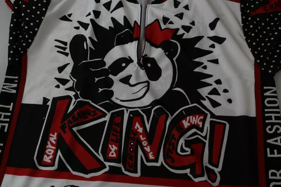 Camiseta de poliéster con diseño de panda blanco de Dolce &amp; Gabbana
