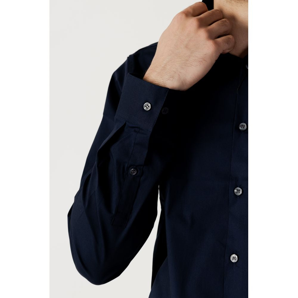 Camisa de algodón azul de Calvin Klein