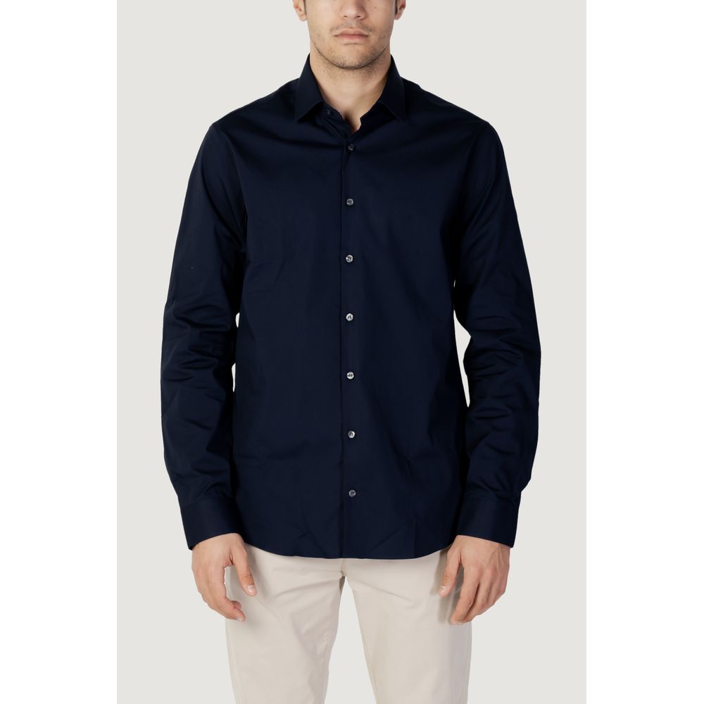 Camisa de algodón azul de Calvin Klein